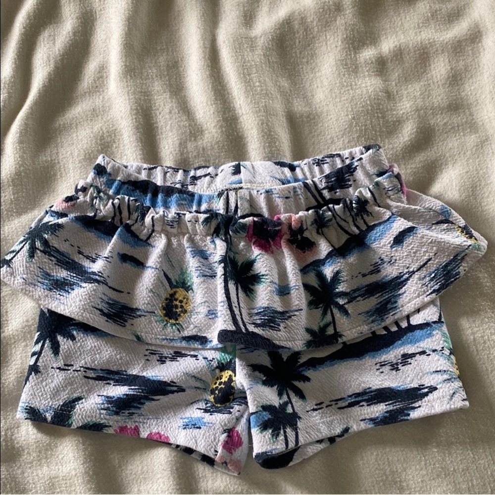 OshKosh B'gosh Blue and White Ruffle Shorts